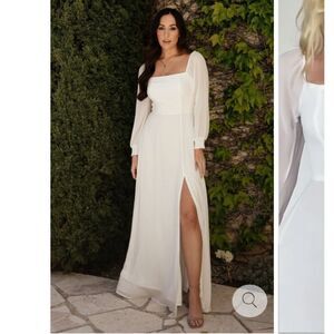 NWT Baltic Born Giselle Maxi Dress White L